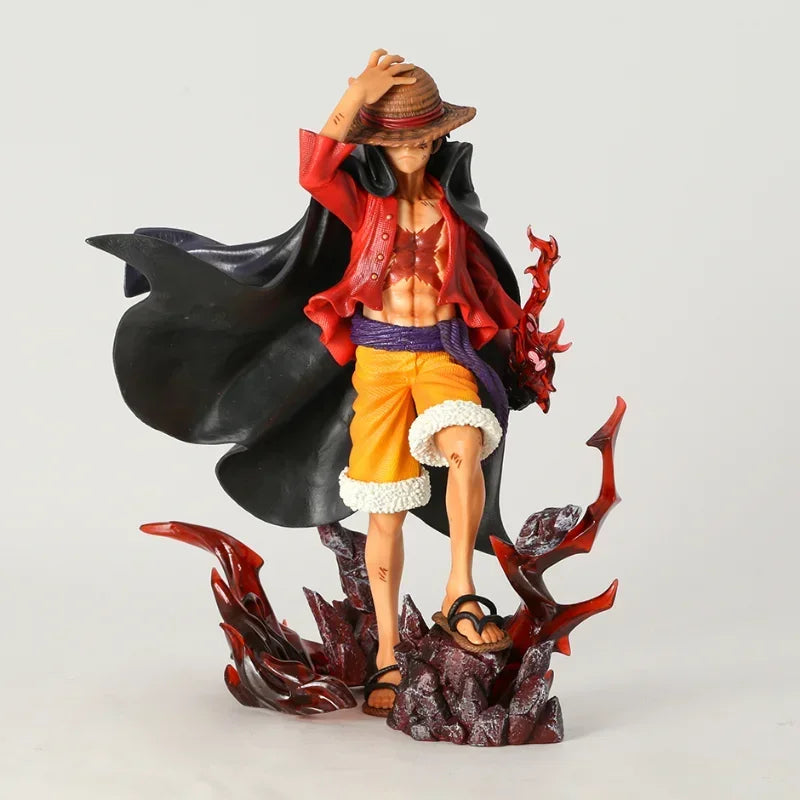 23CM One Piece Four Emperors Monkey D Luffy Action Figure LX MAX PVC Statue Figure Model Anime Toy Gift Collection Models doll