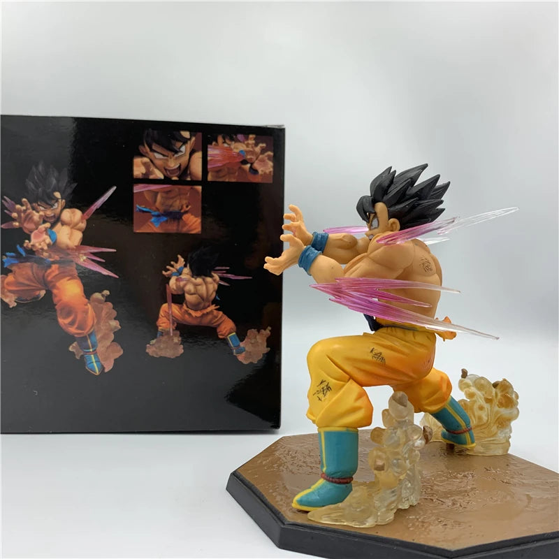 FigureCrazy Dragon Ball Z Figure Goku Bomb Shocking PVC Action Figure DBZ Goku Battle Vegeta Super Saiyan Zero Ver. Model Toy