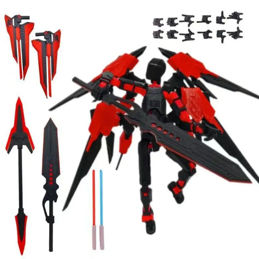 3D Printed Action Figure Fourth Generation Lucky Assemble Toys Dummy 13 Multi-Jointed Mobile Toy Parent-children Game for Gifts