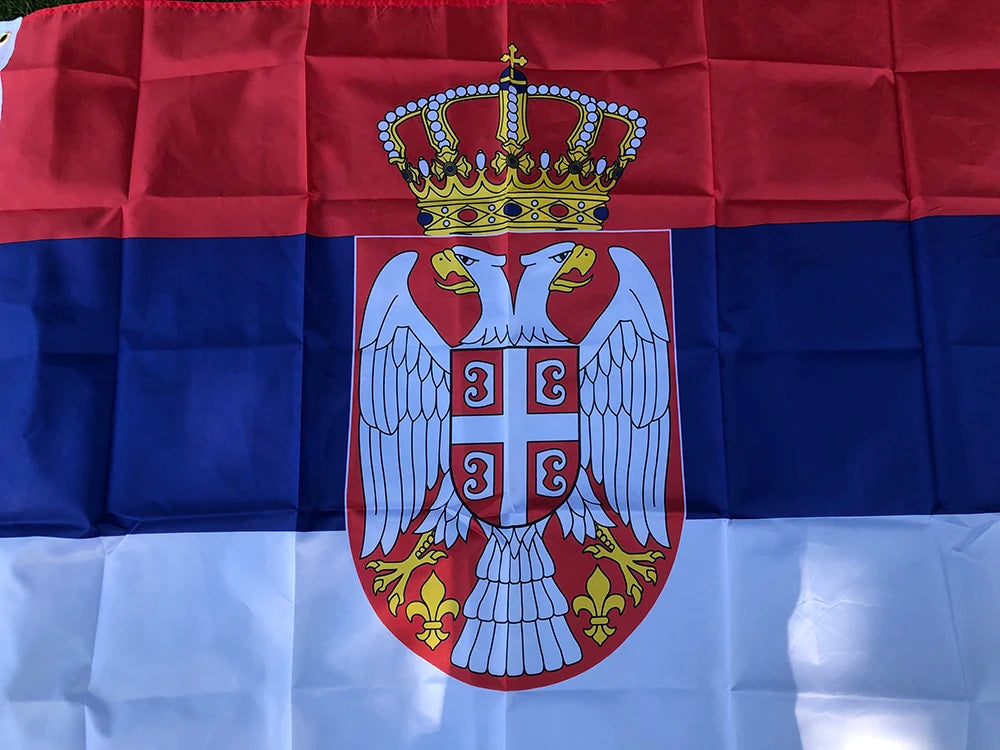 SKY FLAG  90x150cm Serbia Flag 3x5fts High Quality Polyester Hanging and Flying SRB RS Republika Srbija Serbia flags
