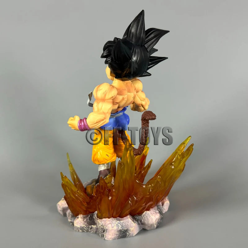 In Stock Anime Dragon Ball Z Ssj4 Goku Figure Goku Transform Ozaru Action Figures 18cm Pvc Statue Collection Model Toys Gifts