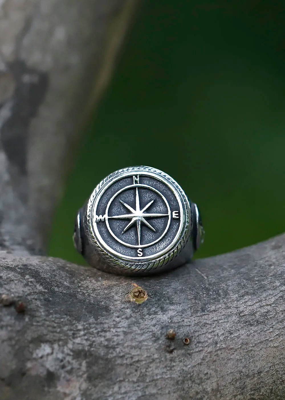 2022 NEW Men's 316L stainless steel rings Vintage Viking Cross Compass Runic Pirate fashion jewelry