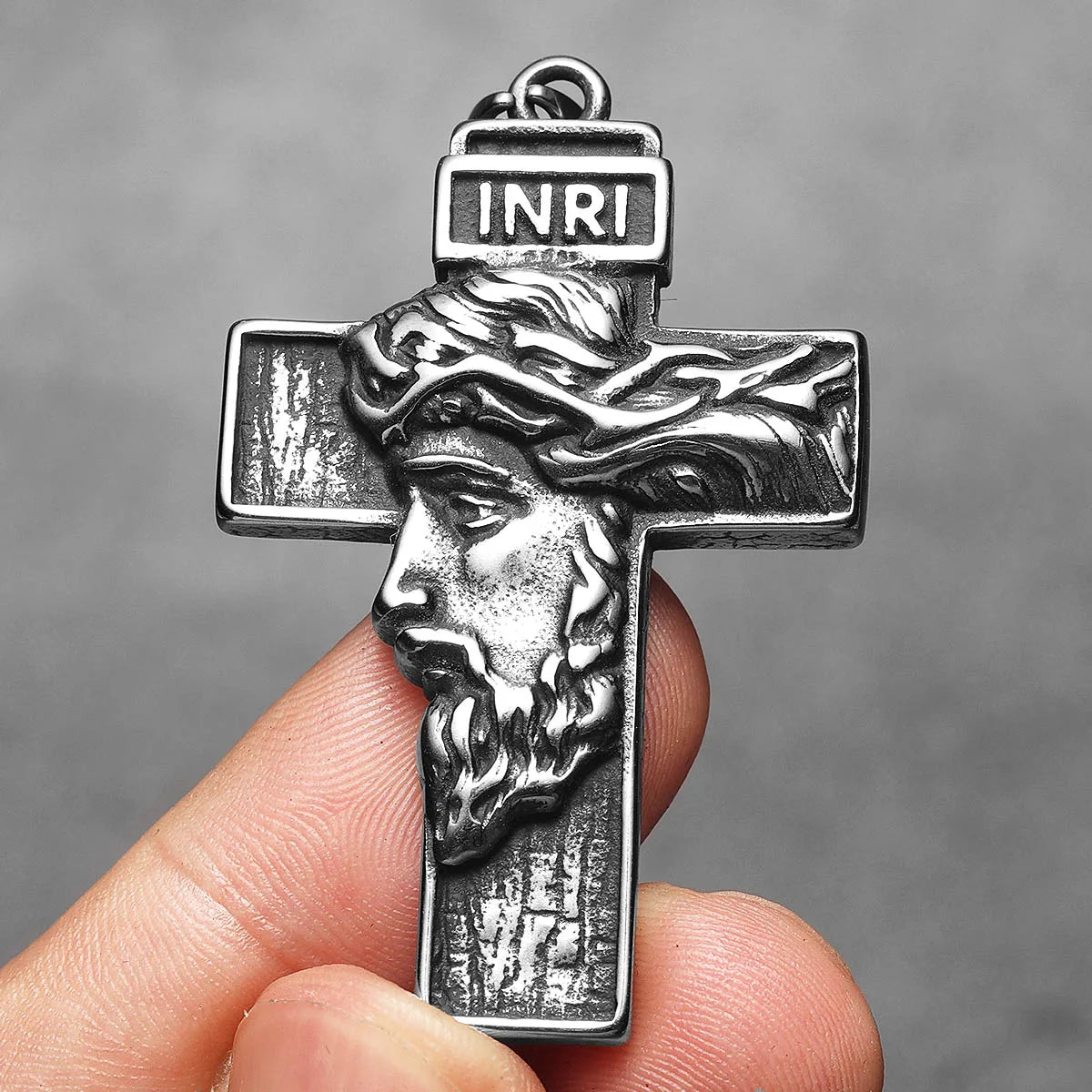 3D Jesus Cross Amulets Stainless Steel Men Necklaces Pendant Chain Punk For Women Fashion Jewelry Gifts Wholesale Dropshiping