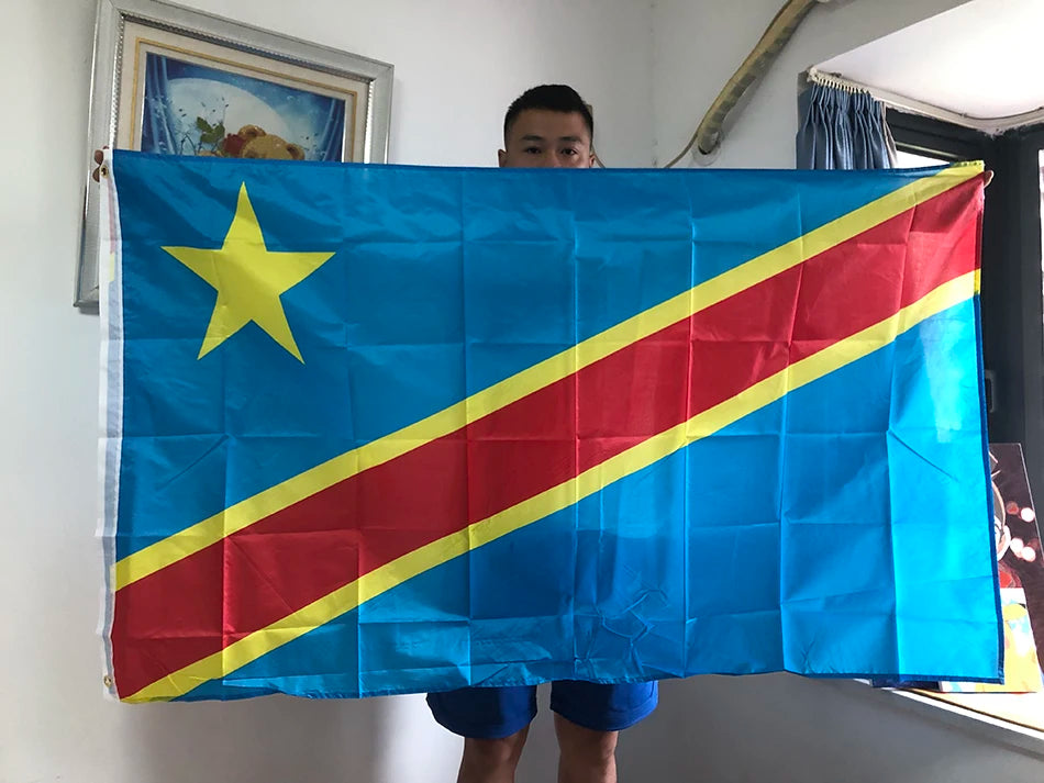 SKY FLAG Congo flag 90X150cm Congo Democratic Republic of the Congo flag Banner 3x5 ft National flag Home Decoration flags