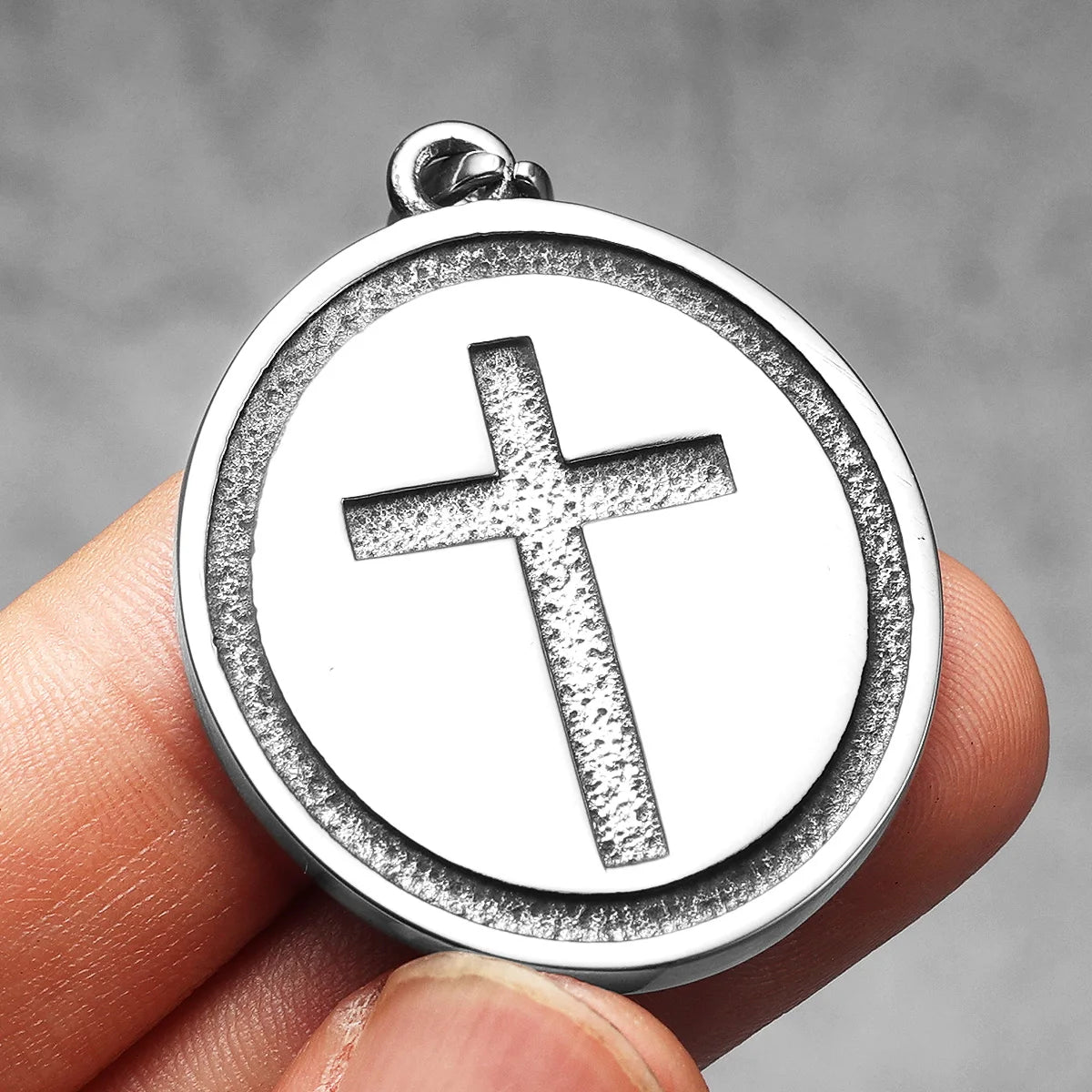 Virgin Mary Cross Powerful Amulets Stainless Steel Men Necklaces Pendant Chain Cool Thing for Girl Women Jewelry Gifts Wholesale