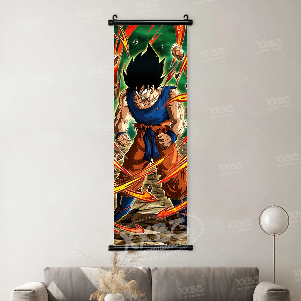 Dragon Ball Picture Recoome Anime PosterS Captain Ginyu Scrolls Painting Majin Buu Wall Art Gotenks Home Decor Goku Wallpaper qlz30-35 CHINA