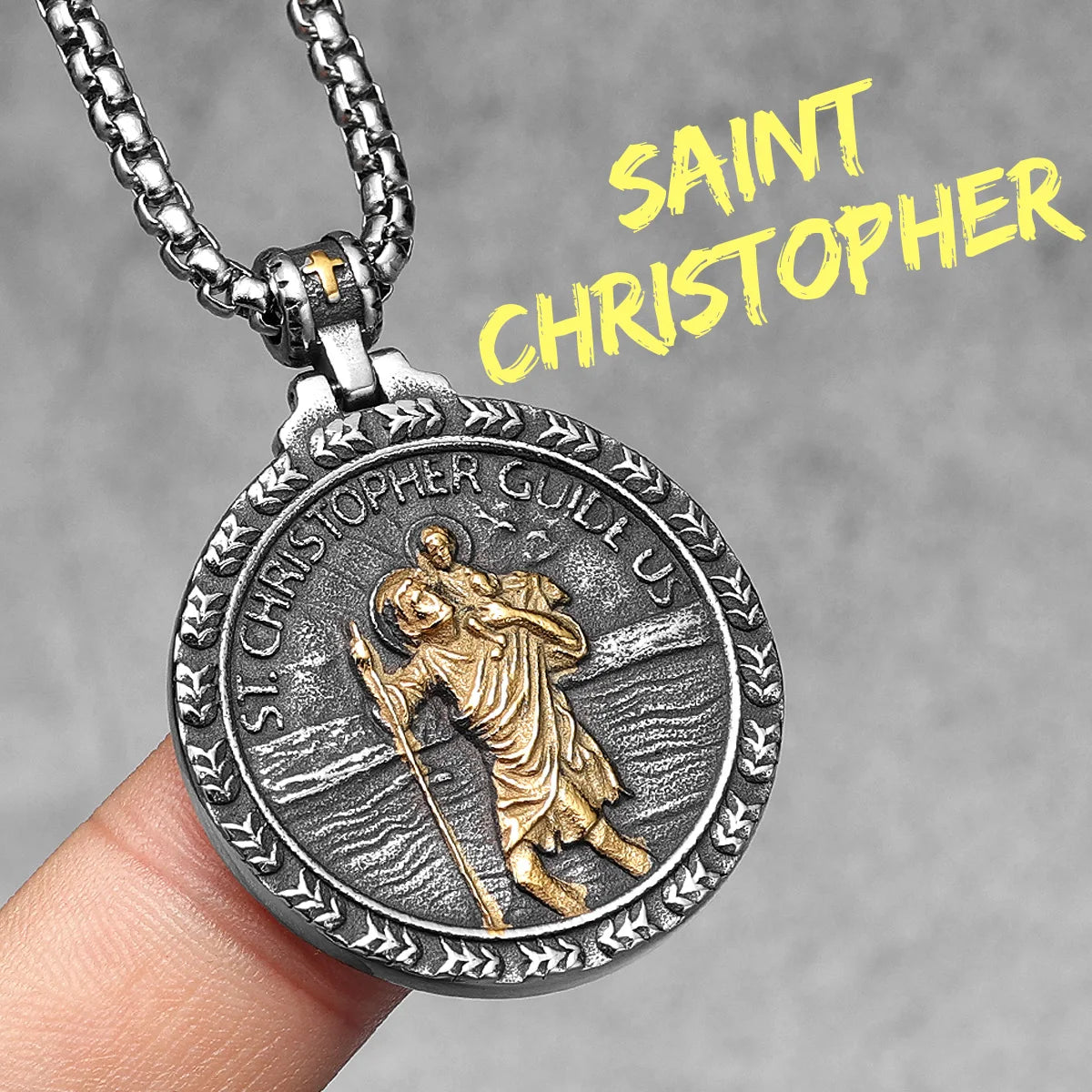 Angel Jesus Virgin Mary Stainless Steel Men Necklaces Pendant Chain Amulet Cool New In For Women Fashion Jewelry Gifts Wholesale