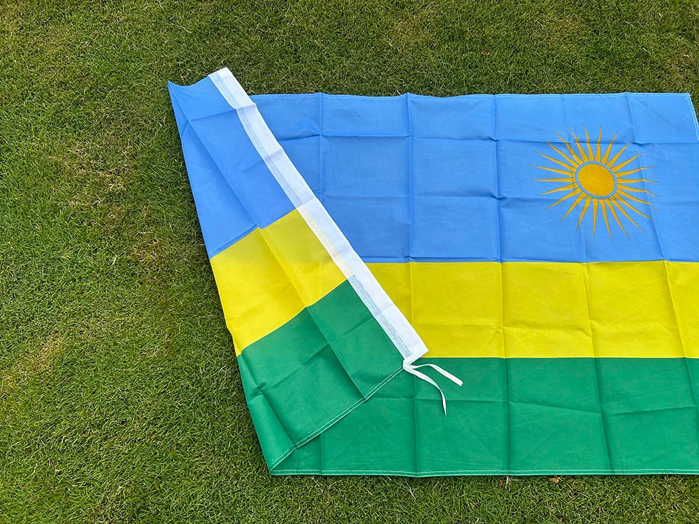 SKY FLAG Rwanda National Flag 90x150cm 3x5fts Hanging polyester Rwanda Banner indoor Outdoor Advertising home Decoration