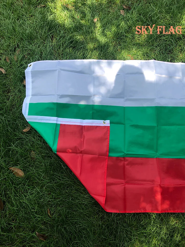 SKY FLAG Bulgarian National Flags 90x150cm Polyester Europe EU White Green Red bg bgr bulgaria flag