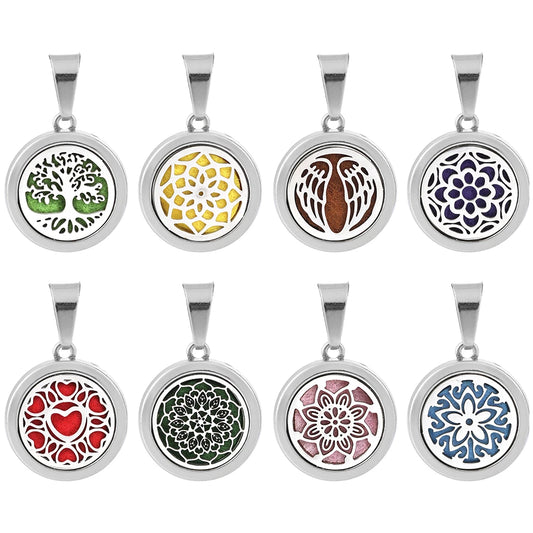 New Aromatherapy Pendant Small Essential Oil Diffuser Necklace Tree of life Open Locket Pendant Perfume Necklace