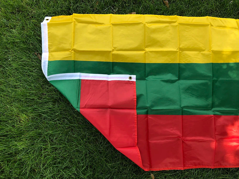 (SKY FLAG)90*150cm Lithuanian Flags 3x5FTS polyester Hanging Lithuania flag banners Outdoor Indoor Big Flag