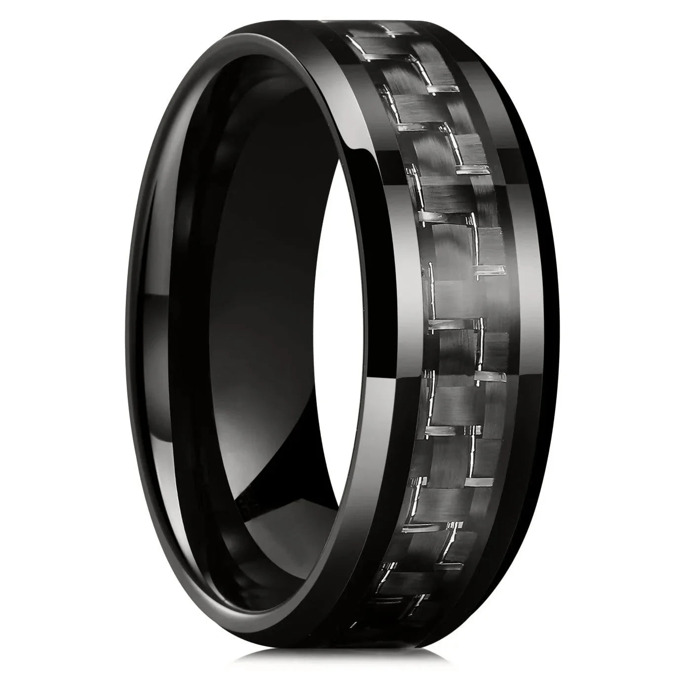 Fashion 8mm Men Blue Stainless Steel Rings Viking Celtic Knot Engagement Rings For Men Women Wedding Band Jewelry Drop Shipping