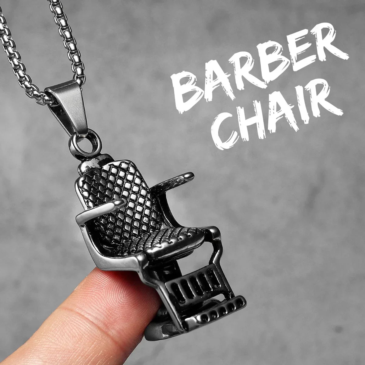 Barber Scissors Shaver Hair Drier Razor Stainless Steel Man Necklaces Pendant Chain For Women Fashion Jewelry Gifts Wholesale
