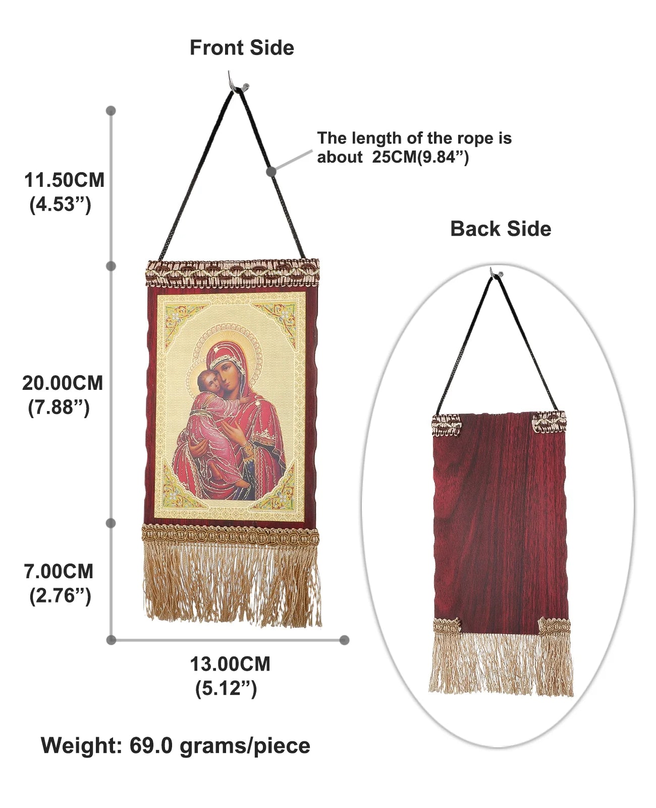 Jesus Christ The Teacher Tassel Hanging Home Wall Decoration Christian Holy Family Virgin Mary Icon Church Ornament Accessories