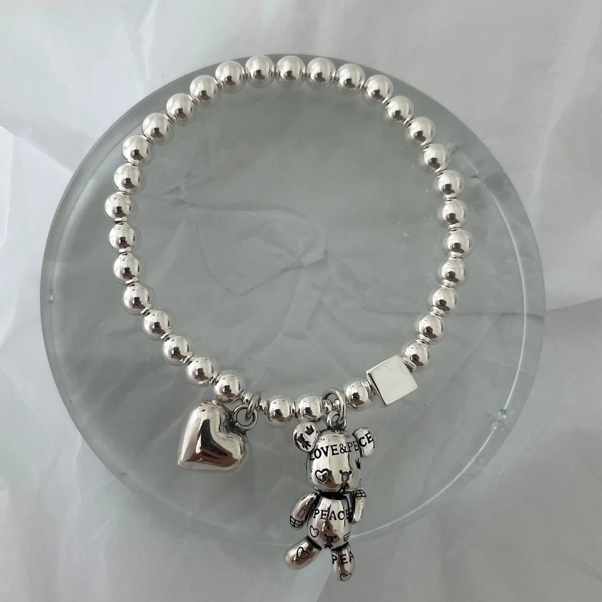 VENTFILLE 925 Sterling Silver Geometry Irregular Bracelet For Women Minimalist Niche Aesthetic Versatile