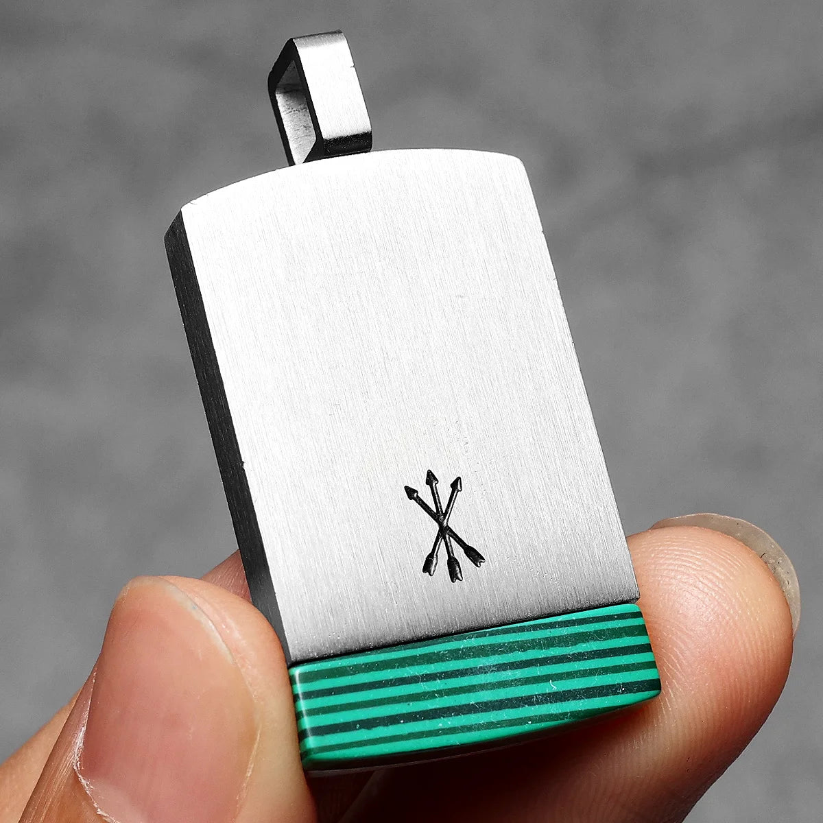 Simple Arrow Gemstone Tag Stainless Steel Men Necklaces Pendant Chain Punk For Women Fashion Jewelry Gifts Wholesale Dropshiping