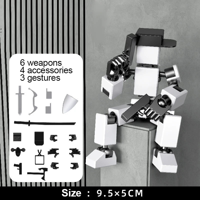 Creative Multi-Jointed Movable Shapeshift Robot 3.0 3D Printed Mannequin Dummy Action Model Doll Toy Kid Christmas Decora Gift