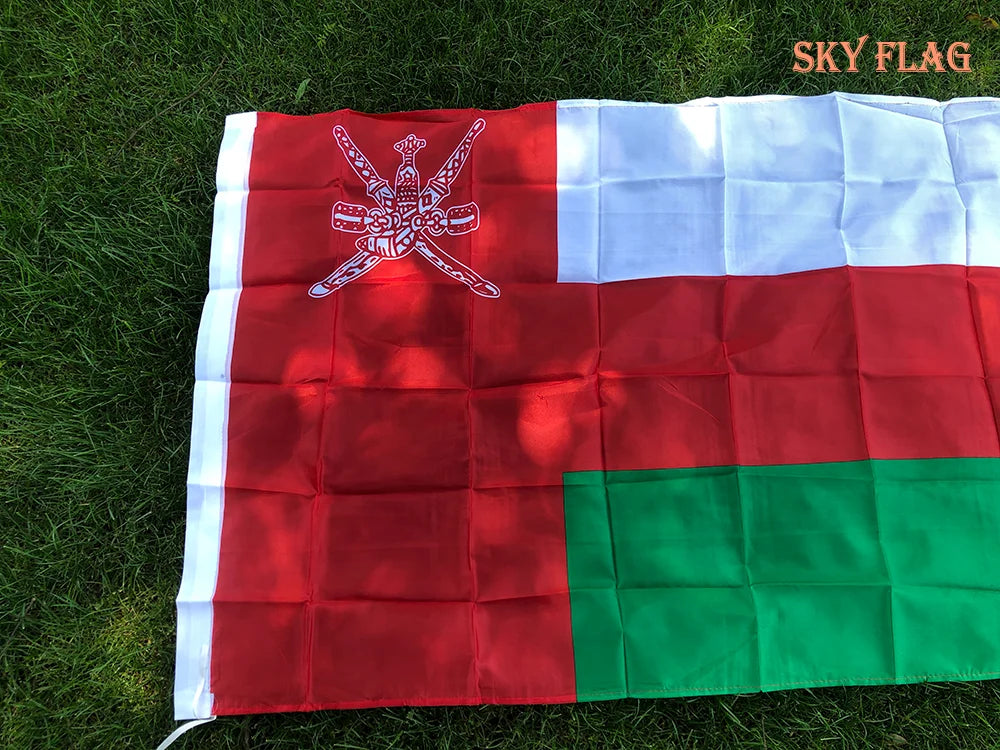 SKY FLAG Oman Flag 90X150cm hanging polyester Oman Flag Super Poly Football Flag Indoor Outdoor decoration