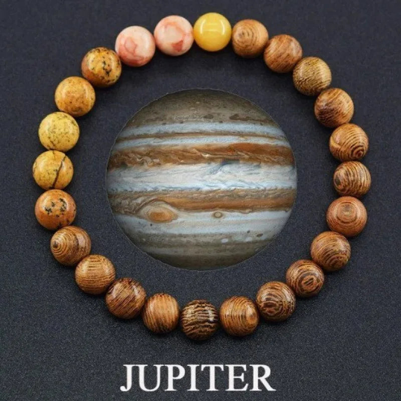 Popular Planet Bracelet Nine Natural Stones Bracelet New Sun Saturn Universe Planet Bracelet Holiday Gift