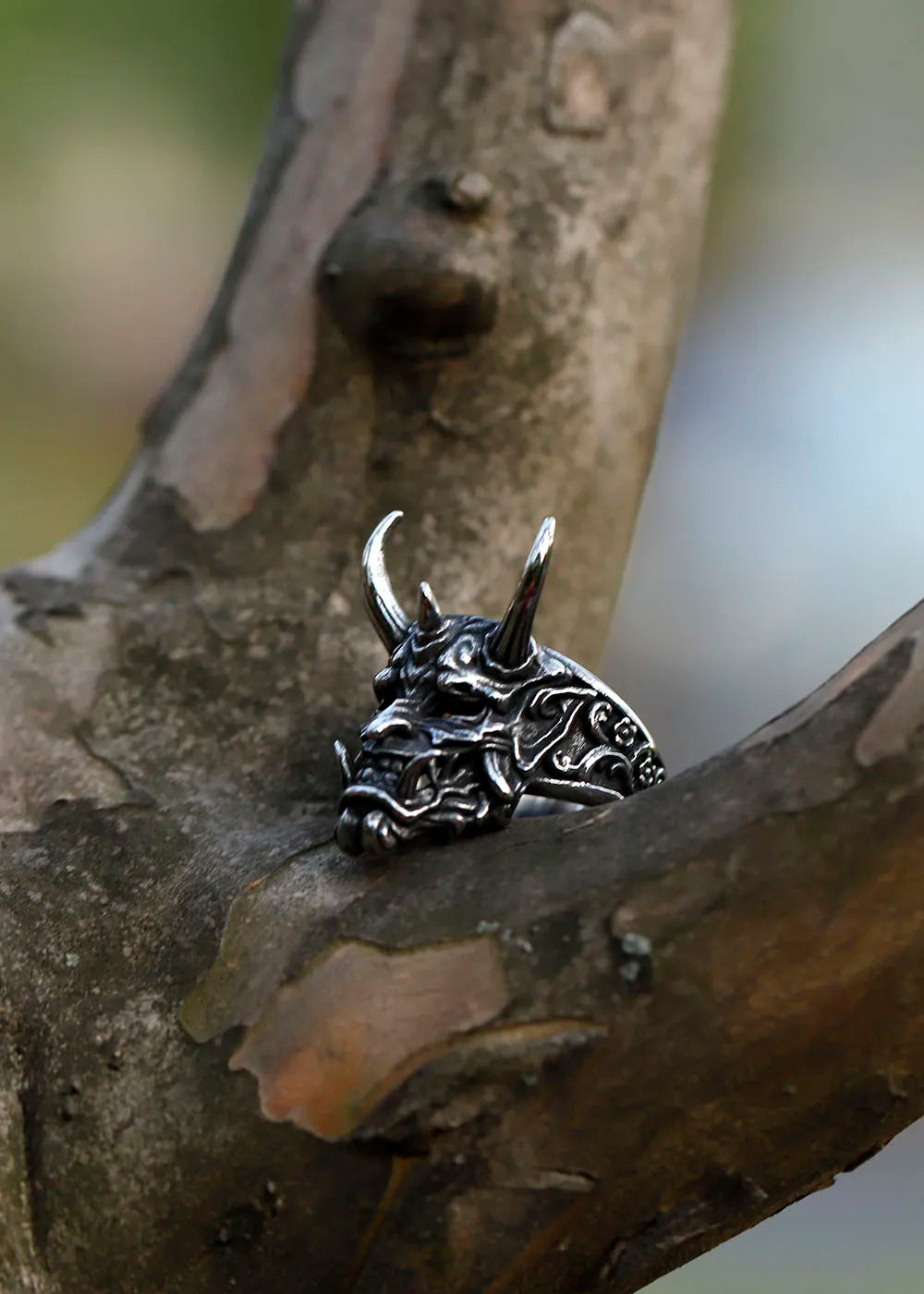 2022 NEW Men's 316L stainless-steel rings Retro Devil Skull Demon  gothic punk FASHION Jewelry Gifts