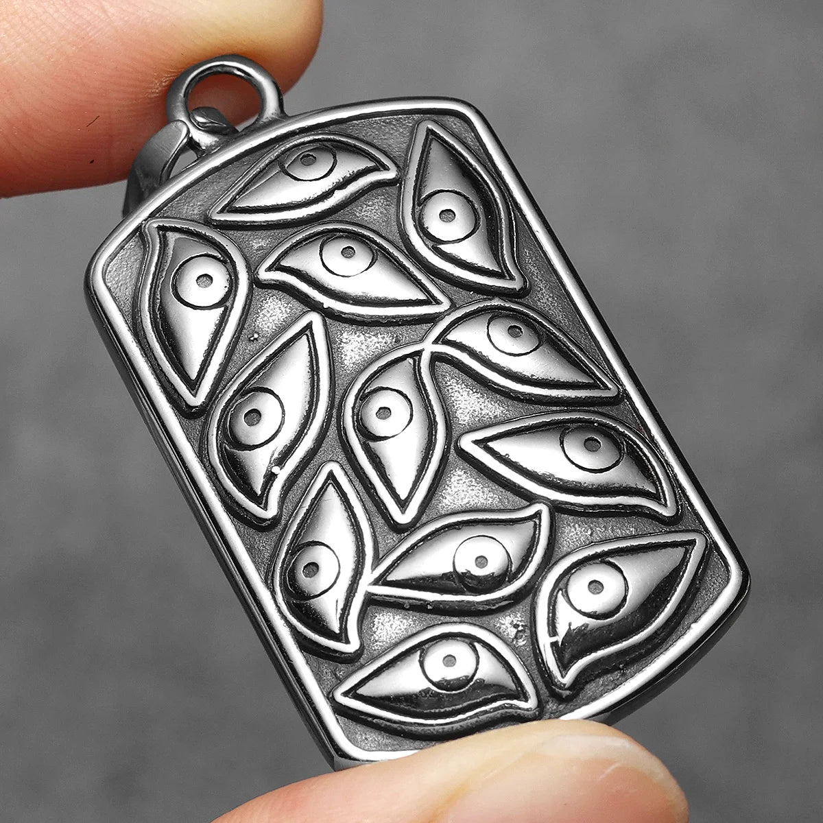 The Eye of God Unique Stainless Steel Men Necklaces Pendant Chain Punk For Women Fashion Jewelry Gifts Wholesale Dropshiping