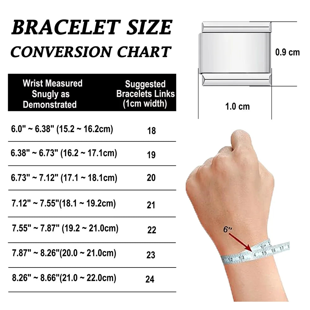 GEMOSA 9mm Width Italian Charm Bracelet Fashion Stainless Steel Bangle Elastic Link Chain High Quality Factory DIY