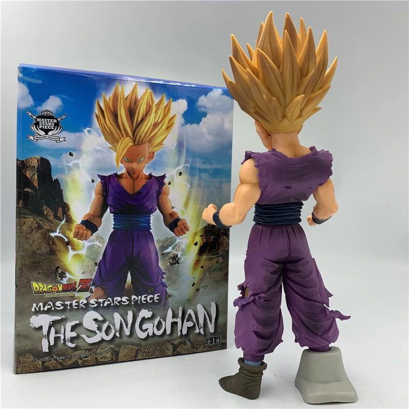 FigureCrazy Dragon Ball Z Figure Son Gohan Super Saiyan 2 Gold Hair Anime PVC Figure DBZ Gohan Awakening Soldiers Fighting Cell