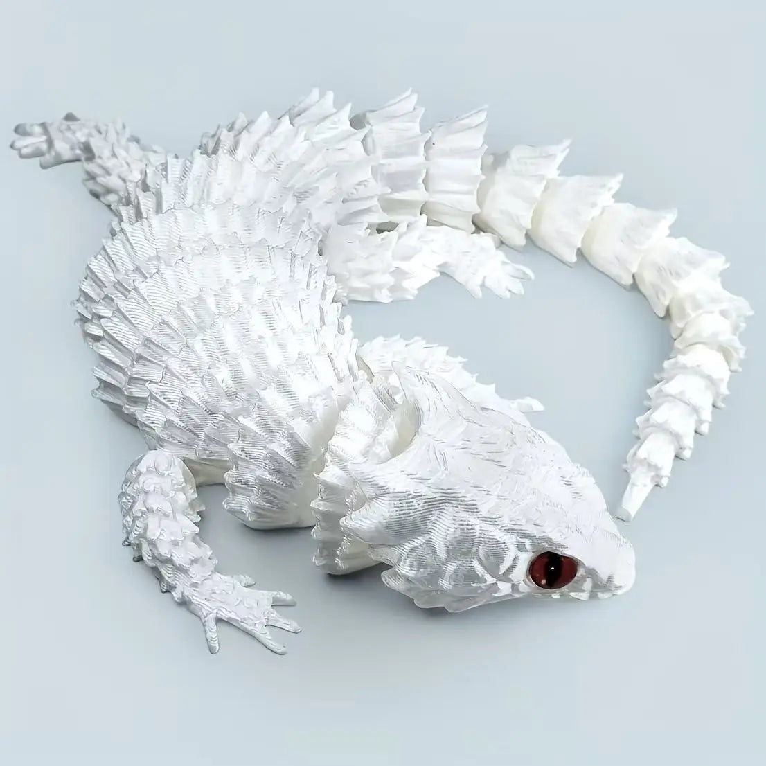 3D Printed Conjoined Lizard Statue Ornaments, Movable Cartoon, Creative Desk Plants, Rockery, Fish Tank Landscaping Decoration