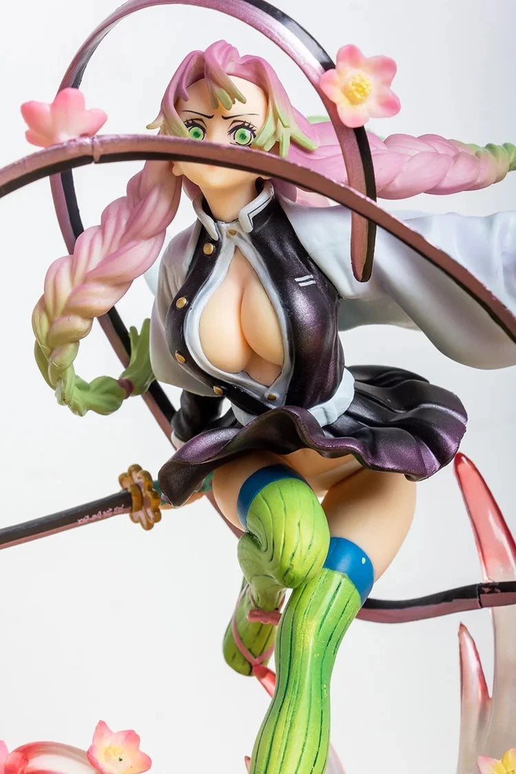 Anime Figures Demon Slayer Kanroji Mitsuri PVC Toys Kimetsu no Yaiba 21cm Decor Bedroom Action Figure