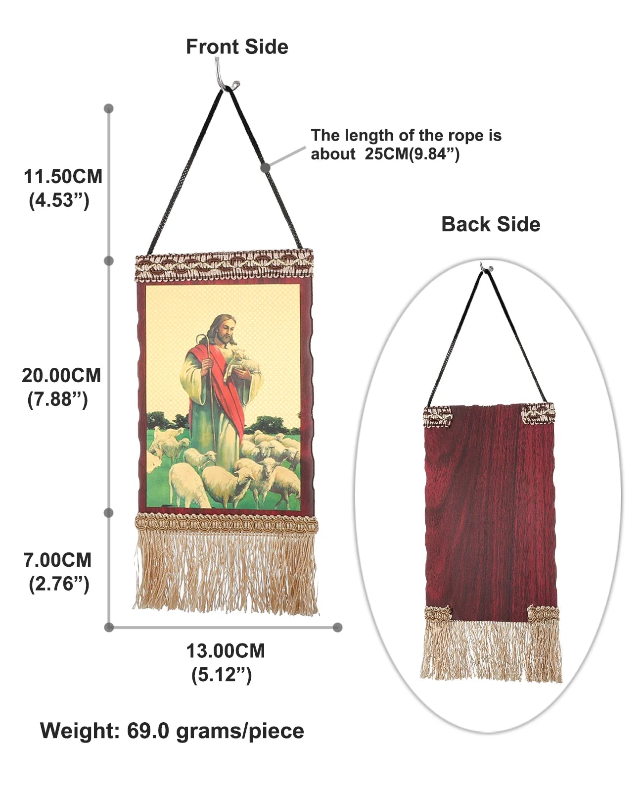 Jesus Christ The Teacher Tassel Hanging Home Wall Decoration Christian Holy Family Virgin Mary Icon Church Ornament Accessories