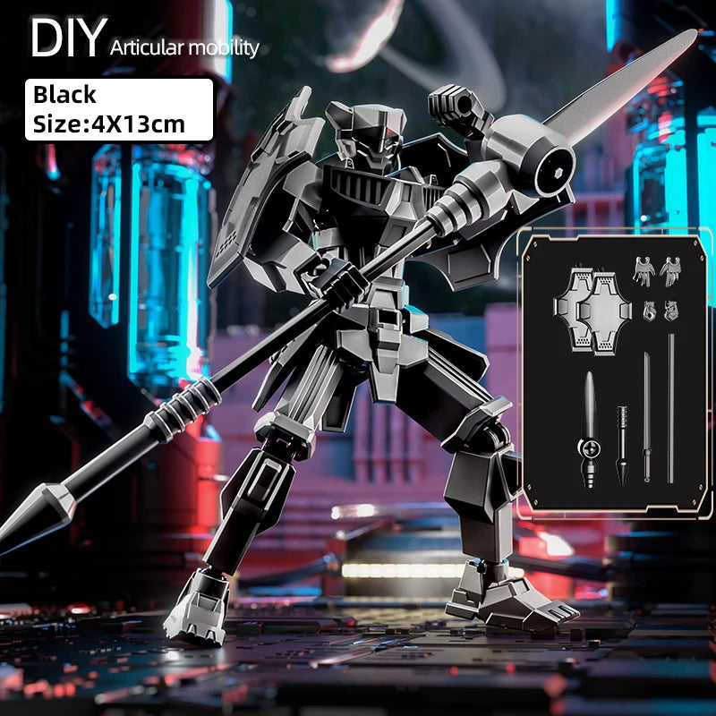Multi-Jointed Movable Shapeshift Robot Warrior 3D Printed Knight Mannequin Dummy Toys Kids Adults Parent-children Games gifts