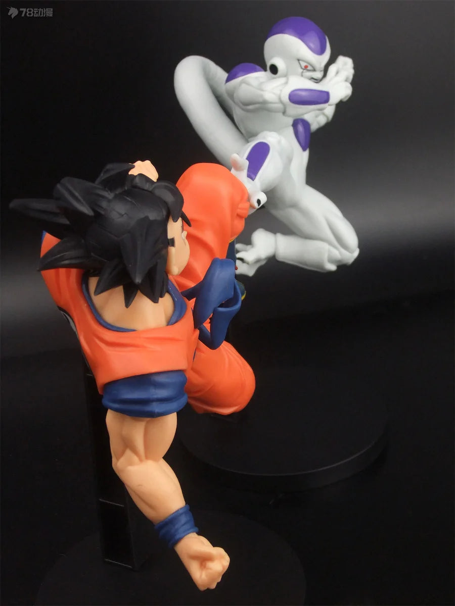 18CM Dragon Ball Z Son Goku & Frieza Figure Big Showdown Scene Battle Pose Model Toy Gift Ornament Collection Action Figure PVC