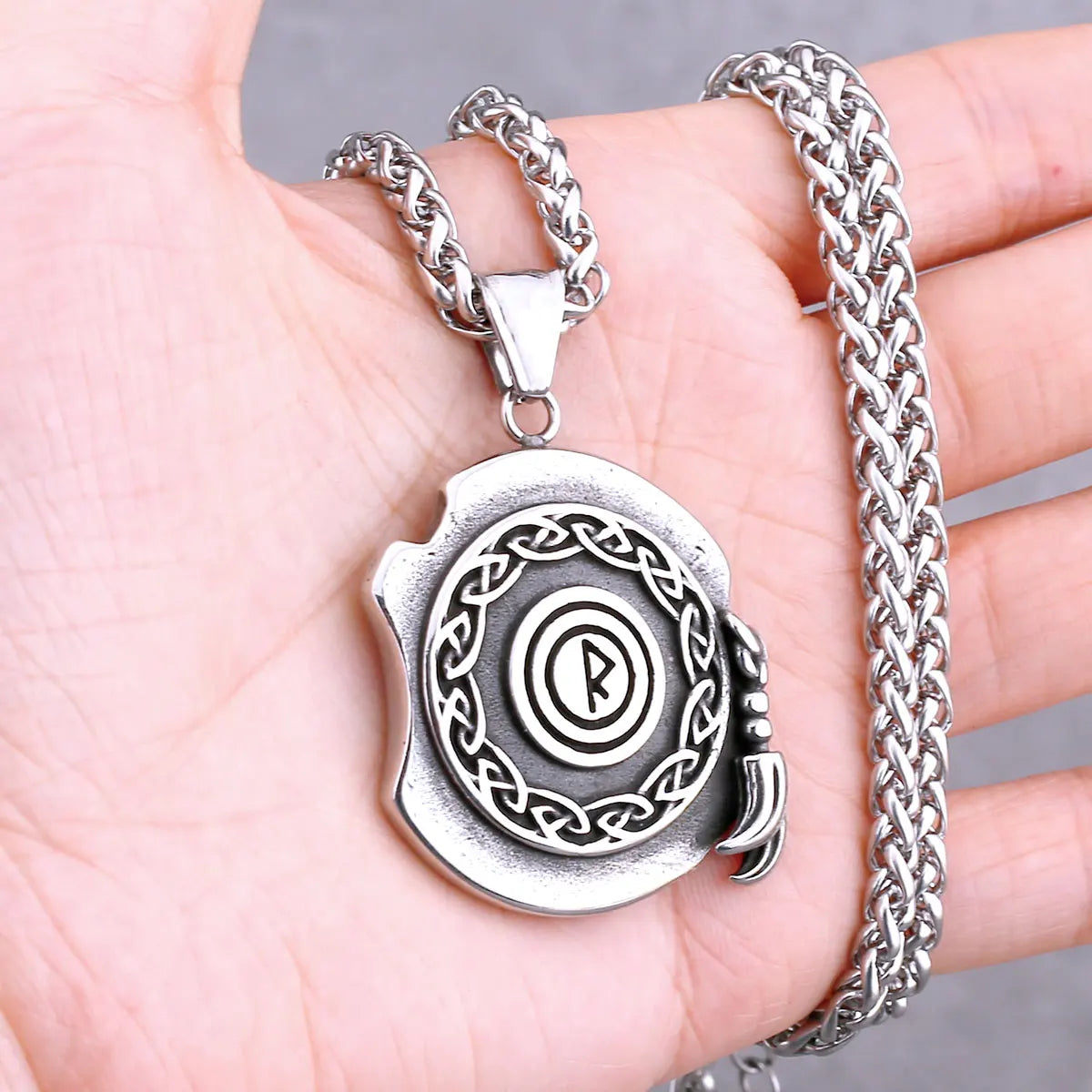 Vikings Odin Rune Necklace Various Men's Nordic Vegvisir Valknut Amulet Pendant Stainless Steel Punk Fashion Jewelry Wholesale