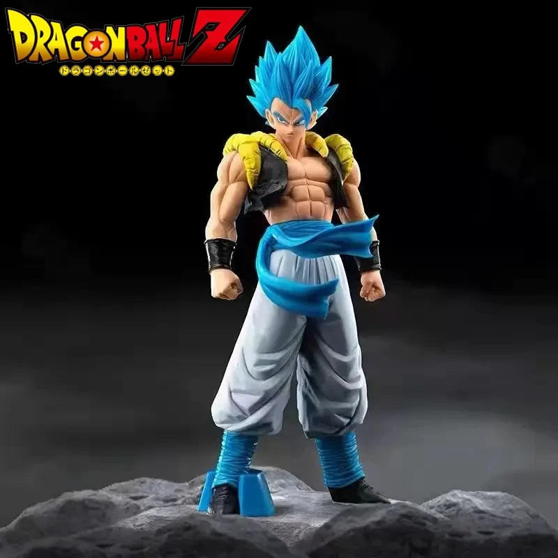 Dragon Ball Z Super Saiyan Blue Gogeta 31CM PVC Anime Action Figure Model Toys Desktop Decoraction Children Birthday Gift