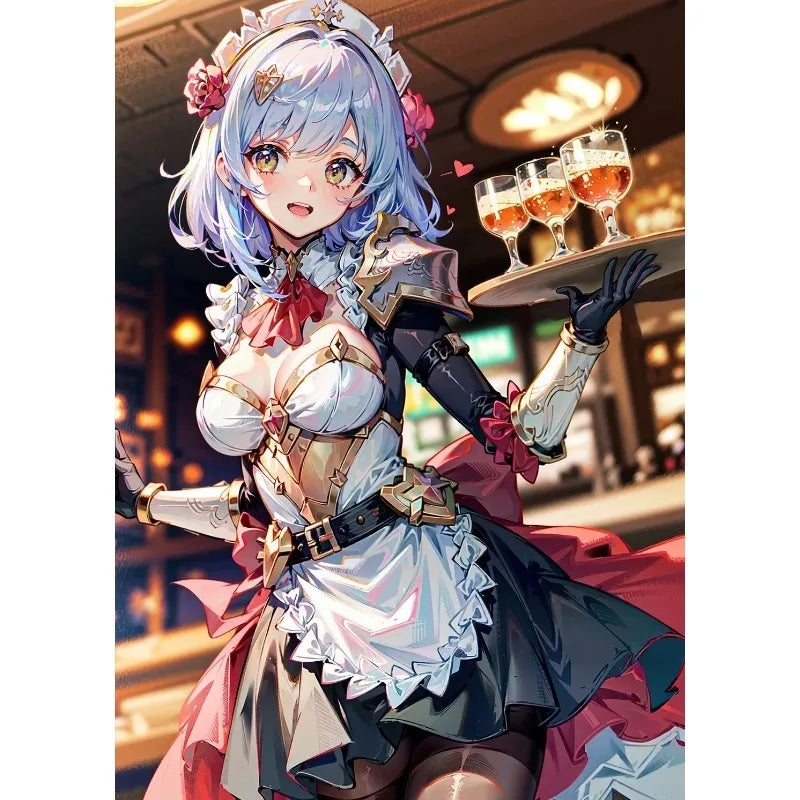 Anime Games Genshin Impact Role Poster Kokomi Yae Miko Dehya Yoimiya Furina Canvas Painting Modern Wall Art Picture Home Decor g