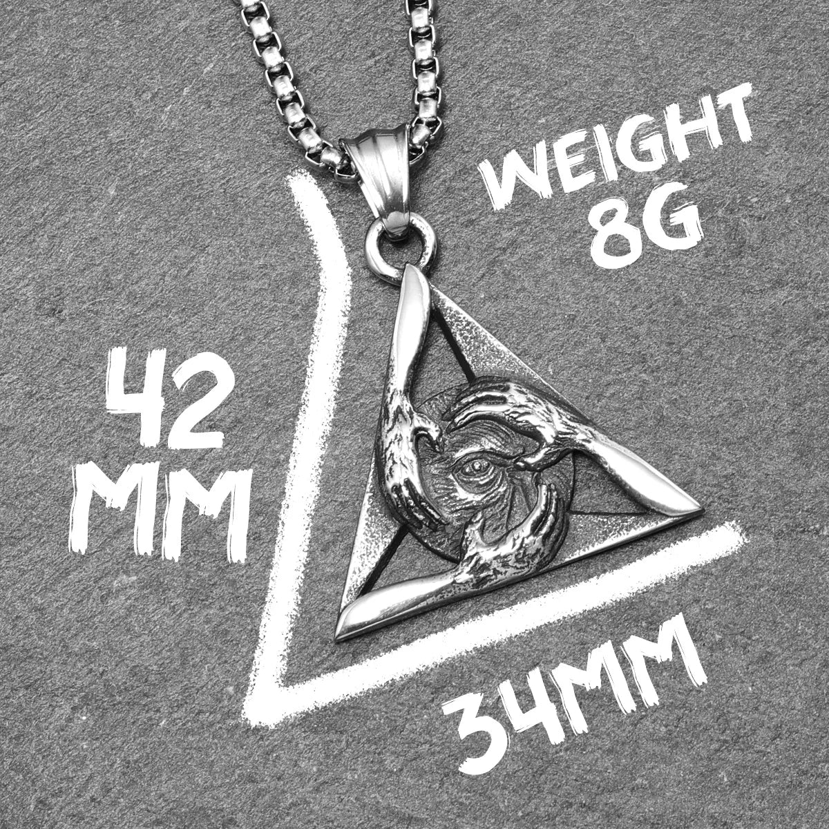 Freemasonry Eye of Light Stainless Steel Men Necklaces Pendant Chain Punk For Women Fashion Jewelry Gifts Wholesale Dropshiping