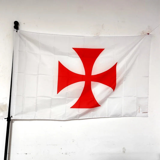 Masonic Knight Templar Flag Hanging Flying Banner Outdoor Decoration Tapestry 90x150cm Polyester