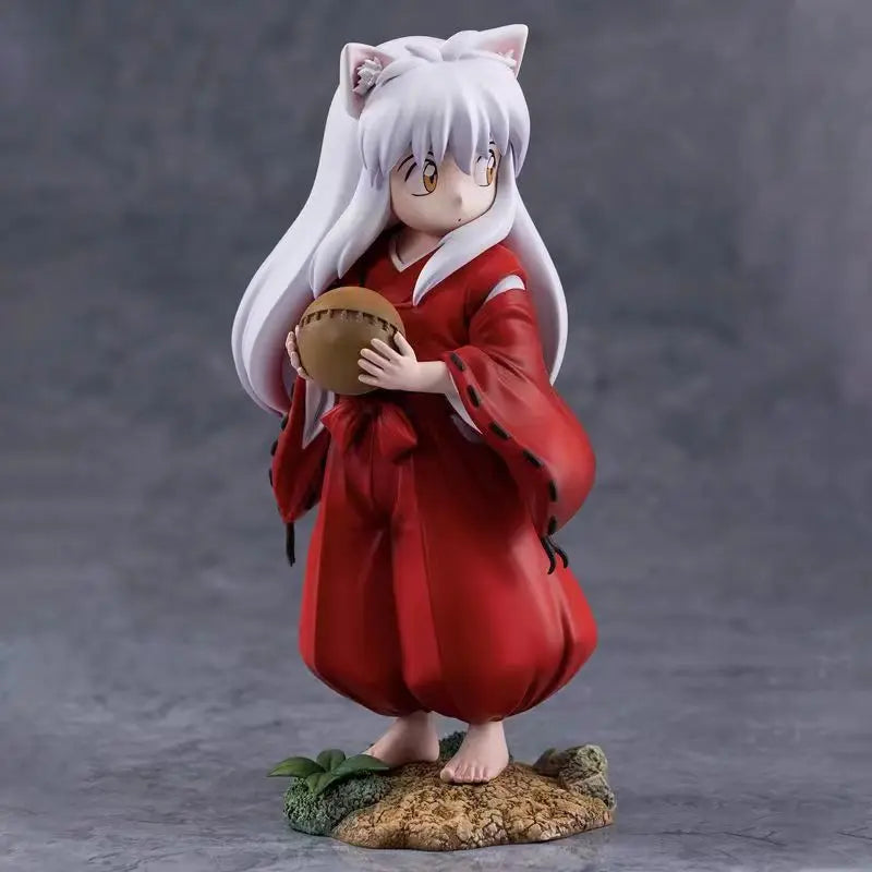 Anime Inuyasha Figures Cute Inuyasha Sesshoumaru Action Figures Children's Standing InuYasha PVC Model Collection Toys Gifts