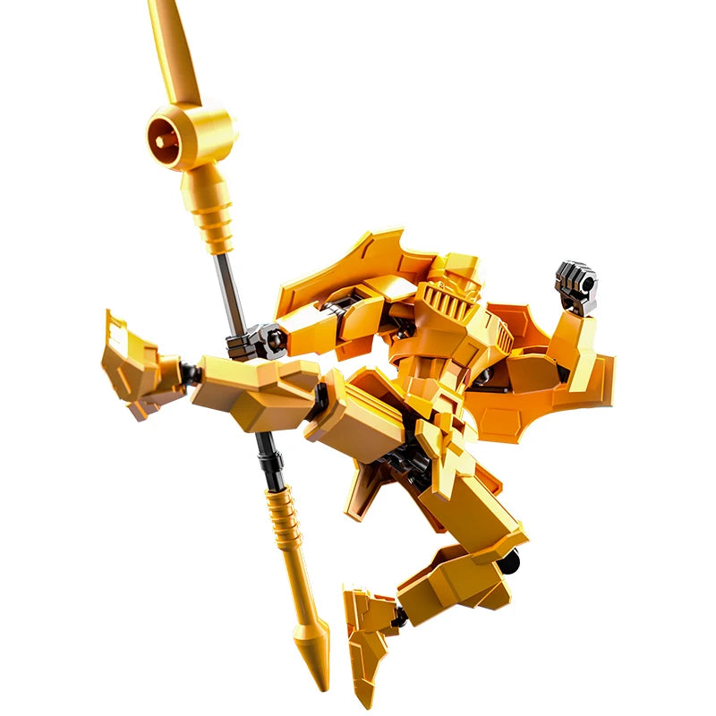 Multi-Jointed Movable Shapeshift Robot Warrior 3D Printed Knight Mannequin Dummy Toys Kids Adults Parent-children Games gifts
