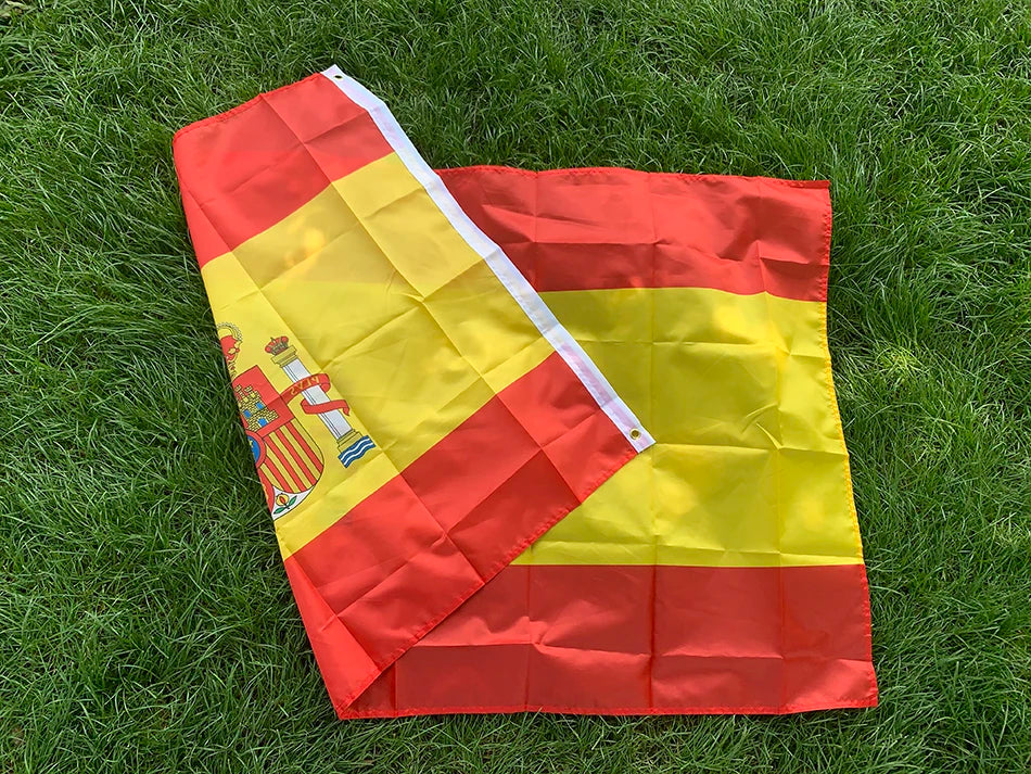 SKY FLAG 90x150cm spain flag 3x5 Feet ES Espana Spanish Flag Super Poly football FLAG Indoor Outdoor for Celebration big flags