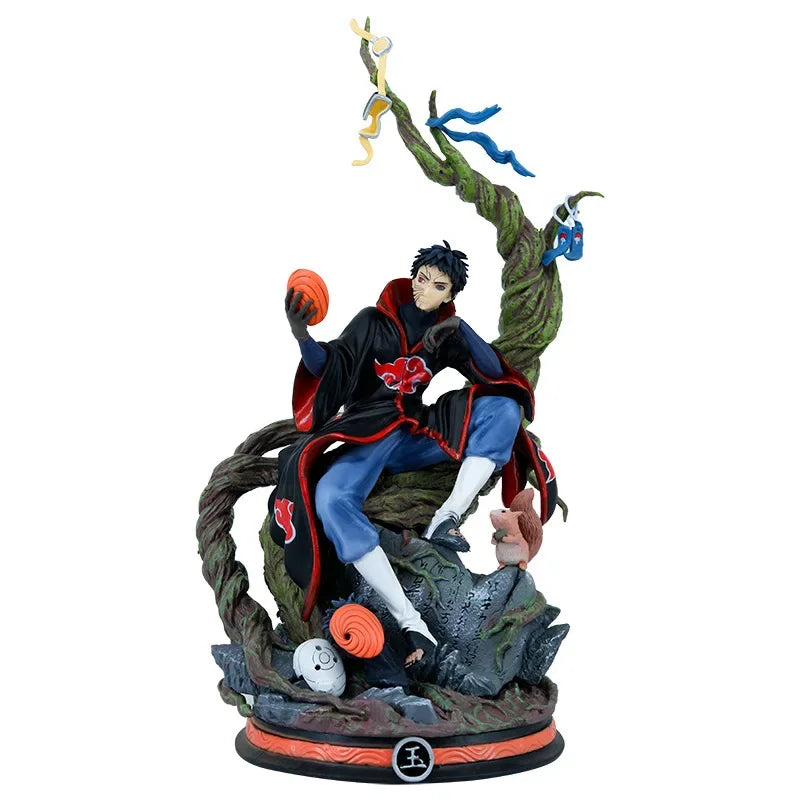 31CM Naruto Uchiha Obito Shippuden Anime Akatsuki Tobi Gk Statue Obito PVC Action Figure Collection Model Toys Gifts Figurine No box