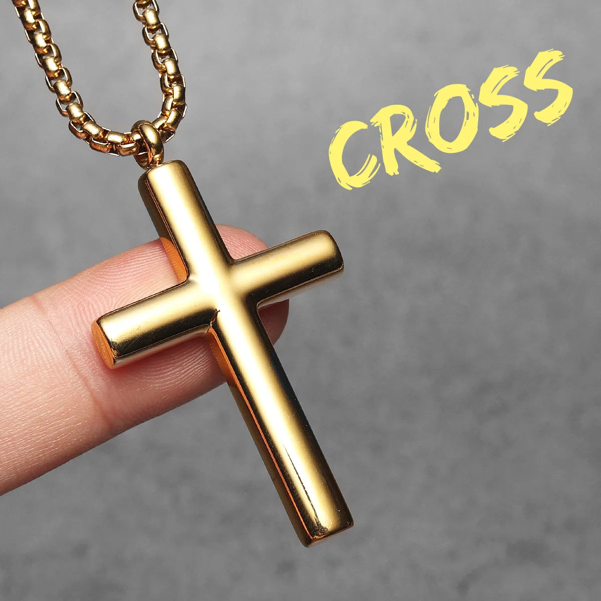 Minimalism Retro Cross Amulet Stainless Steel Men Necklaces Pendant Chain Punk Women Fashion Jewelry Gift Wholesale Dropshiping