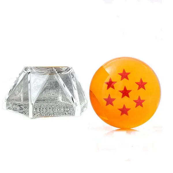 4.3 5.7 Cm Dragon Ball Z Crystal Ball Anime Figure 1 2 3 4 5 6 7 Star Dragon Balls with Stand Collectible Desktop Decoration Toy 7 star With stand 4.3cm