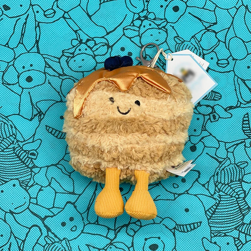 Golf Ball Plush Keychain, Jellyfish Keychain, Macaron Plush Toy, Cherry, Black Storm Cloud Plush JC Bag Charm