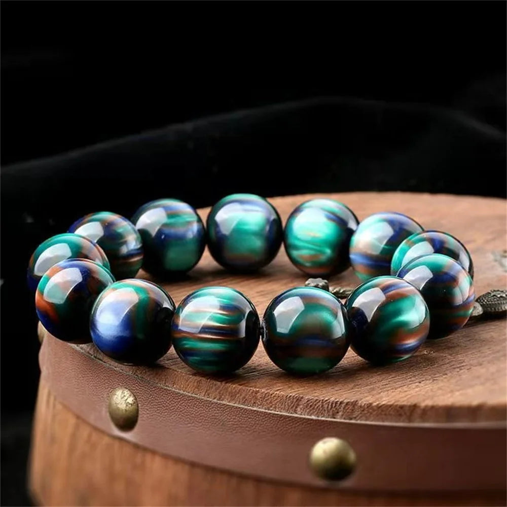 Colorful Sea Willow Hand String Bracelets For Men Lucky Good Fortune Nature Stone Buddha Beads Bracelets Gifts For Friend