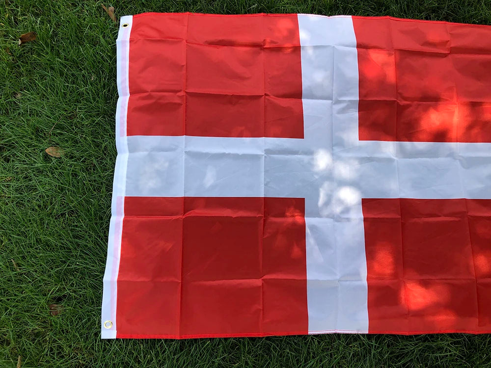 SKY FLAG  Denmark Flag90*150cm High Quality Polyester hanging banner 5*3 FT  DNK DK Danmark Denmark flag