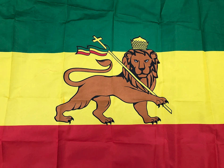 SKY FLAG Ethiopia flag 90x150cm high quality polyester hanging Judah Lion Ethiopian Lion of Judah Flag for home decoration