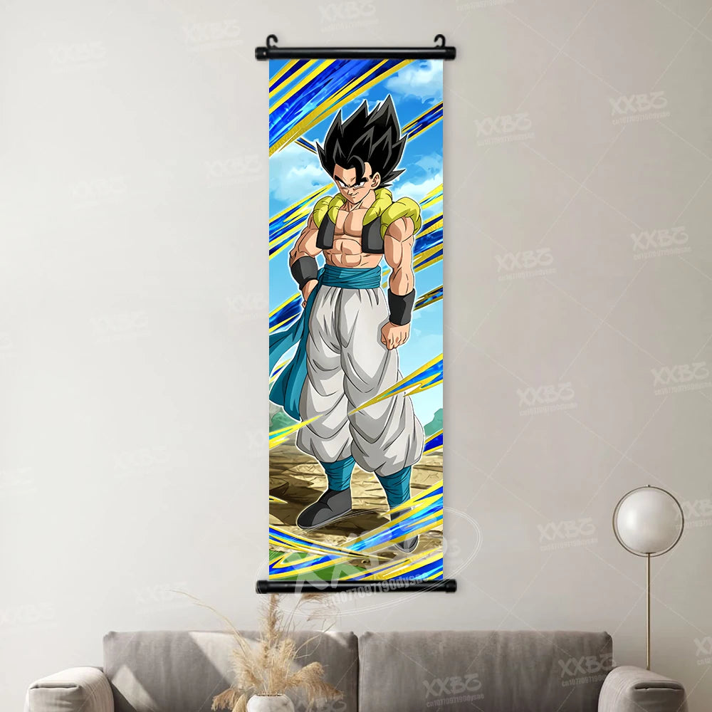 Dragon Ball Picture Recoome Anime PosterS Captain Ginyu Scrolls Painting Majin Buu Wall Art Gotenks Home Decor Goku Wallpaper qlz30-37 CHINA