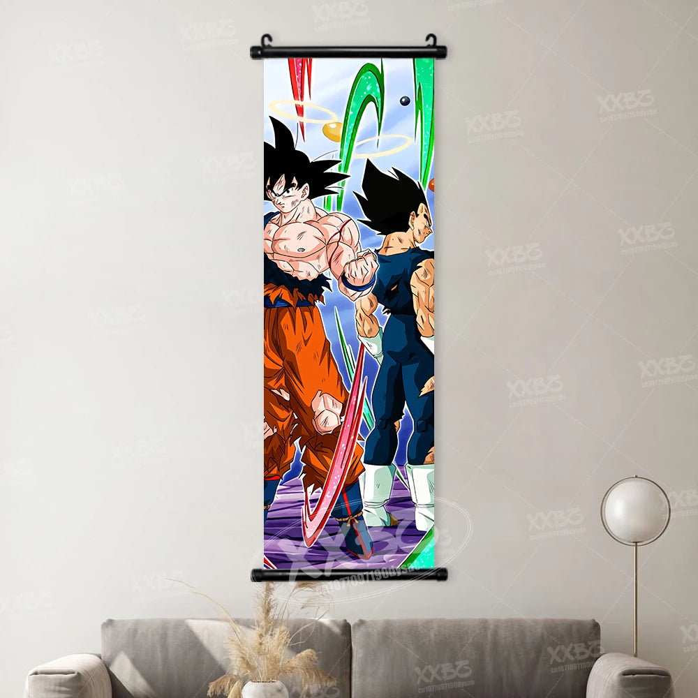 Dragon Ball Picture Recoome Anime PosterS Captain Ginyu Scrolls Painting Majin Buu Wall Art Gotenks Home Decor Goku Wallpaper qlz30-20 CHINA