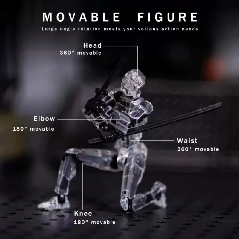 T13 Action Figure Titan 13 Action Figure Dummy Lucky 13 Action Figure 3D Printed Multi-Jointed Movable Nova 13 Action Figure Toy